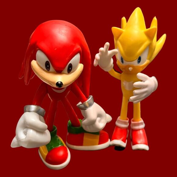 5 PC Set Tall Sonic The Hedgehog with Movable Joint Toys Sega 4” Figures B2 - Picture 3 of 5